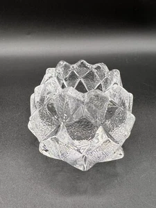 Orrefors Sweden Crystal Artichoke Votive Candle Holder, Signed - Picture 1 of 10