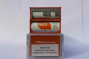 JTC 205225 SCF 20' Standard Tank Container W/ Full Walkway 2 pack N scale - Picture 1 of 3