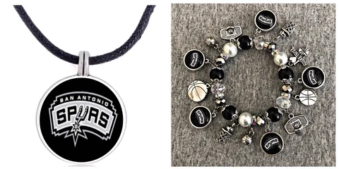 San Antonio Spurs Necklace and bracelet Cover