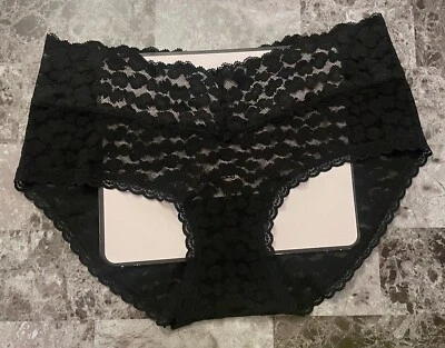 NUEVO CON ETIQUETAS BRAGAS CALZONCILLOS AMERICAN EAGLE AERIE MEDIANAS NEGRAS ESTAMPADO ANIMAL MALLA ENCAJE NIÑO Foto 1 de 4