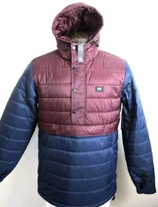 Vans Men's S Hutton Anorak Puffer Pullover Jacket Dress Blues Port Royale NWT - Picture 1 of 6
