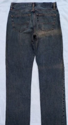 HUGO BOSS SCOUT Men's Straight Blue Gray Jeans Button Fly Long Tag 33x34 (32x33) - Image 1 of 4