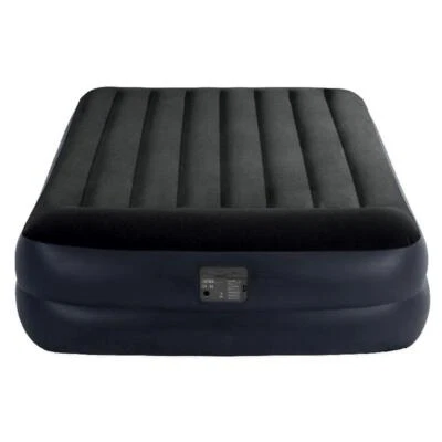 Intex Queen Deluxe Plus Pillow Rest Air Bed with Built in Pump 152 x 203 x 42 cm - Image 1 of 4