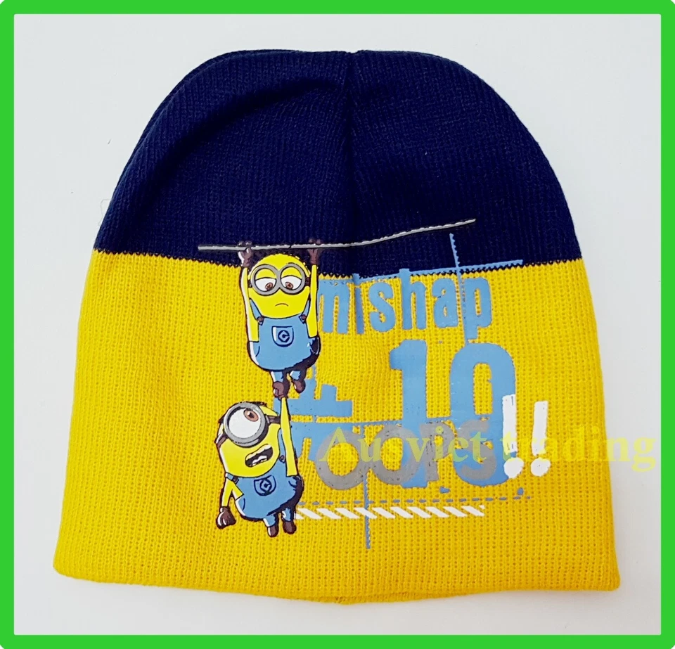 Nuevo con etiquetas Sombrero Despicable Me Minions Niños Dibujos Animados Gorro Doble Capa Nuevo Lanzamiento Foto 1 de 1