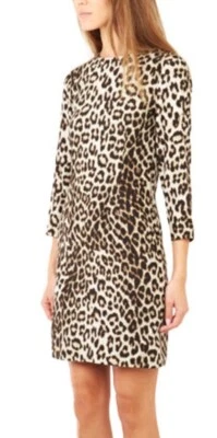 Rag & Bone 100% Silk Leopard Dress Animal Print Wrap Drape Sz 8 NWT $595 Shift - Image 1 of 4