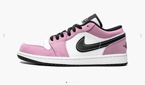 Air Jordan 1 Low SE Mens Purple Violet Shock  CK3022 503 Size 10.5 Nike White - Picture 1 of 1