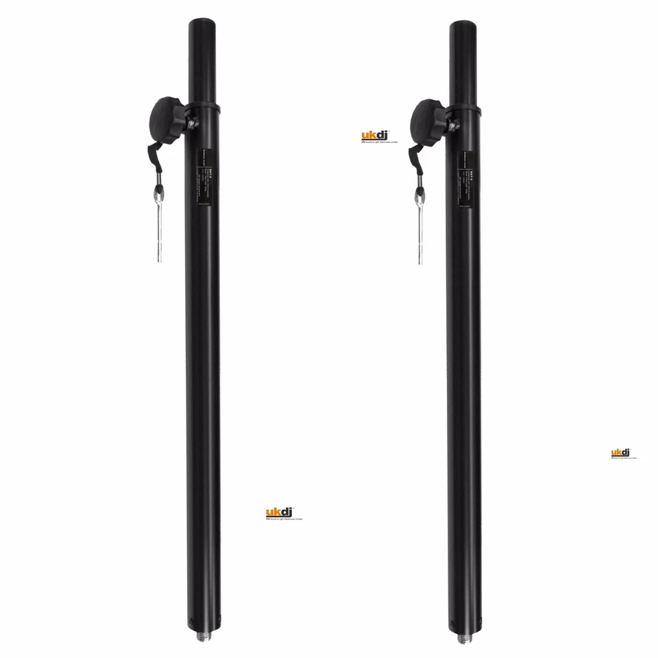 2 x Pro DJ M20 - 35mm Speaker Distance Seperation Extension Sub / Satellite Pole