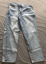 Vintage Calvin Klein Jeans Mens 40 Blue Relaxed Tapered Workwear 90s Denim 39x31