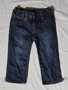 Wrangler Jeans Co Size 18 Months Blue Jeans Elastic Back Waist Flawed Used - Picture 1 of 12
