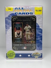 Sealed METALLIC IMPRESSIONS ALL METAL CARDS TIN MICKEY MANTLE YANKEES Upper Deck