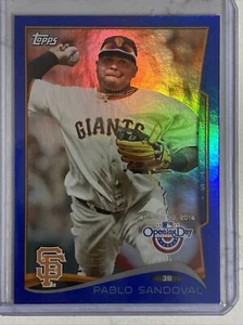 2014 Topps Baseball Pablo Sandoval #99 Blue Holofoil Parallel /2014 SP - Picture 1 of 4