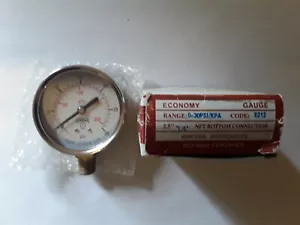 Air Pressure Guage Winters 30 PSI KPA # E212 0 Plumbing Parts Regulators Pumps - Foto 1 di 1