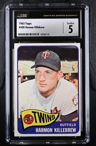 1965 Topps #400 Harmon Killebrew Minnesota Twins - CSG 5 ex - Foto 1 di 2
