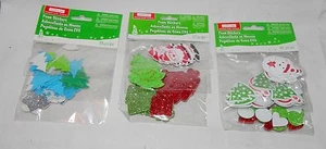 Christmas Michaels Creatology Foam Stickers 127pc Trees Snowflakes Santa Etc. 5I - Picture 1 of 2