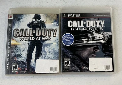 Call of Duty World at War + Ghosts PS3 PlayStation 3 протестирован читать Desc - Изображение 1 из 3