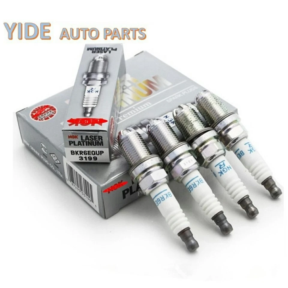 4x Bujías NGK BKR6EQUP 3199 para BMW Serie 3 E46 Serie 5 E39 E60 X3 X5 - Imagen 1 de 4