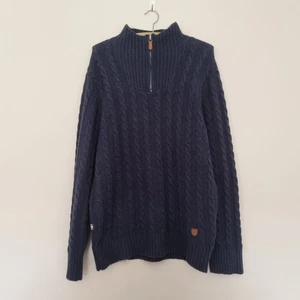 Dubarry of Ireland Herren Zopfmuster Lammwolle/Nylon 1/4 Zip Pullover Gr. L Navy - Bild 1 von 21