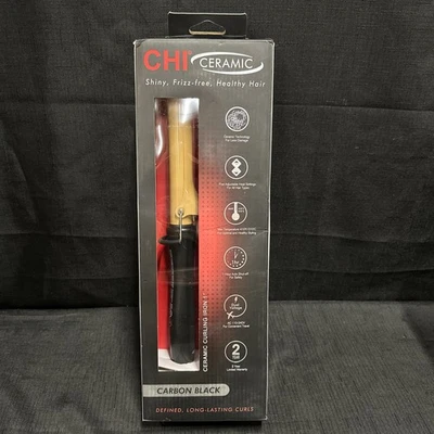 CHI Ceramic Tourmaline Curling Iron 1” Brand New Open Box CA2305 Black - Image 1 of 4