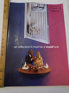 Vintage 1960s Maid Stainless Steel Sink Brochure Letter Stockists Retro Kitchen - Picture 1 of 6