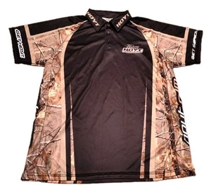 Team Hoyt Polo Shirt Mens L Shooting Archery Bow Jersey Realtree Camo Outdoors - Picture 1 of 14
