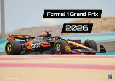 GP-FEVER.DE Formel 1 - Grand Prix - 2026 - F1 Kalender DIN A3