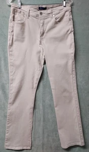 Bandolino Size 10 Sheryl Baby Boot Beige Mid Rise Denim Jeans - 30" x 31" - Picture 1 of 10