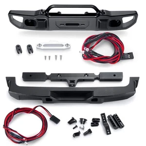 Stoßstange vorne hinten mit LED Licht für 1/10 RC Axial SCX10III AXI03006 AXI03007 - Bild 1 von 25