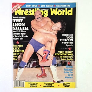 Wrestling World Magazin Juni 1986 Iron Sheik Lex Luger Von Erichs Bret Hart - Bild 1 von 2