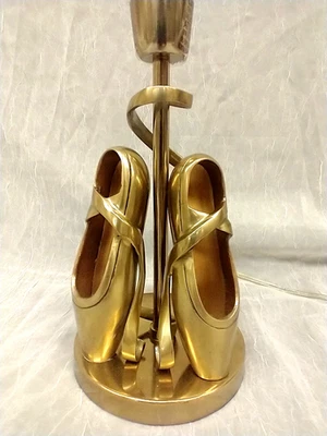 Elegant Brass Ballerina / Ballet Slippers Lamp From Pottery Barn Kids NWOT - Image 1 of 4
