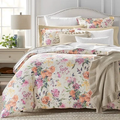 SKY HARPER AUTUMNAL FLORAL TWIN DUVET COVER SET SHAM 100% COTTON HOLIDAYS - Image 1 of 3