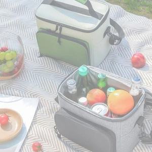 Zaino grande isolato da campeggio refrigeratore borsa portaoggetti a prova di perdite spiaggia refrigeratore - Foto 1 di 12