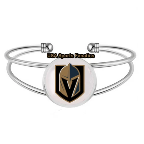 NHL - Vegas Golden Knights Team Logo Adjustable Bangle Bracelet Cover