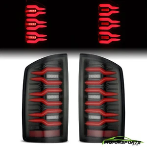 Fit 02-06 Dodge Ram 1500/03-06 Dodge Ram 2500/3500 LED Tail Lights Black Red - Foto 1 di 8