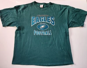 Vintage Mens Size 4XL Green Philadelphia Eagles NFL Football T Shirt Y2K  - Picture 1 of 6