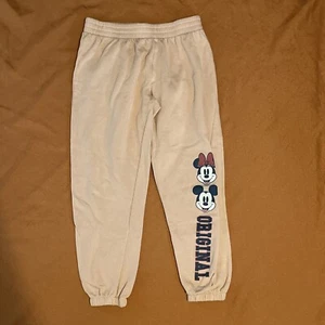 Disney Micky Mouse Joggers Sweat Pants Pink Medium 10/12 - Picture 1 of 9