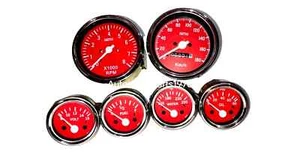 Smiths Replica Kit-Elec Temp Oil Fuel AmpGauge+ Speedo0- 180 KMH+8000RPM 85mm RC - Picture 1 of 3