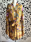 NEW Spell Free People Style Short Festival Kimono Floral Print Robe S & Tote Bag