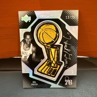 2007-08 Upper Deck “Black” 76ers Hal Greer On Card Silver Auto #’d 25 - Image 1 of 3