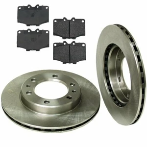 Front Disc Brake Rotors & Pads for Toyota Land Cruiser FJ60 FJ62 FJ40 81-90 - Picture 1 of 1