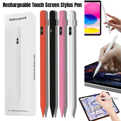 Rechargeable Touch Screen Stylus Pen with Power Display for iPad iPhone Samsung - Image 1 of 4