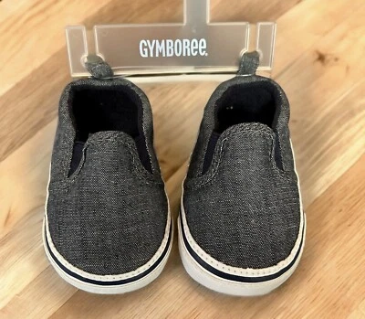 Gymboree Zapatilla/Zapatos para Cuna Sin Cordones Azul Talla 2 Bebé Niño 3 a 6 Meses Nuevos con Etiquetas Foto 1 de 2