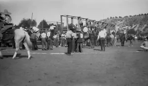 Ellensburg WA Rodeo Kittitas County Messegelände Bullpen 1920er Jahre Foto Negativ - Bild 1 von 1