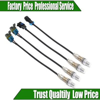 4 датчика кислорода вверх и вниз по течению O2 подходят для 2001 Chevrolet Silverado 1500 2500 V8 - Изображение 1 из 4