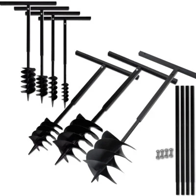 Handbohrer Erdbohrer Pfahlbohrer Erdlochbohrer Spiralbohrer Handerdbohrer - Bild 1 von 4