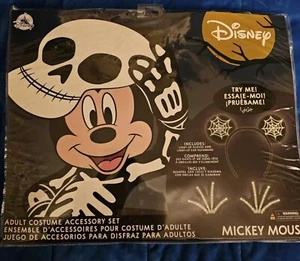 Mickey Mouse Light Up Skeleton Costume Accessory Set for Adults - Picture 1 of 2