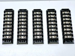 Five Marathon 671-GP-08 Terminal Block, 2 Row, 8 Positions, 12-22 AWG, 20A, 250V - Picture 1 of 6