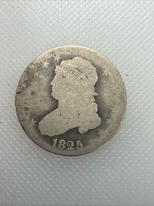 1825 Bust Quarter TJ - Picture 1 of 2