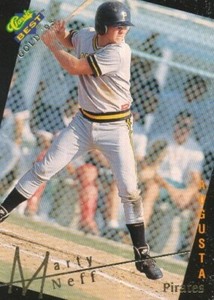 #179 AUGUSTA PIRATES # MARTY NEFF CARD CLASSIC BEST GOLD '93