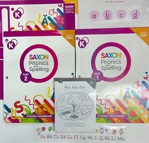 Grade K Saxon Phonics Spelling Student Set Workbooks Decodable Readers 2022 - Imagen 1 de 1