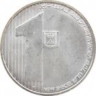 SILVER - WORLD Coin - 1989 Israel 1 New Sheqel - World Silver Coin *744